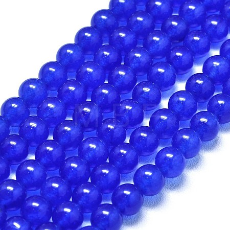 Natural Malaysia Jade Beads Strands G-L645-C01-6mm-19-1