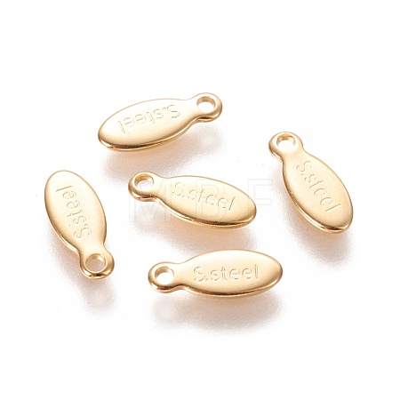 304 Stainless Steel Charms STAS-L226-015G-1