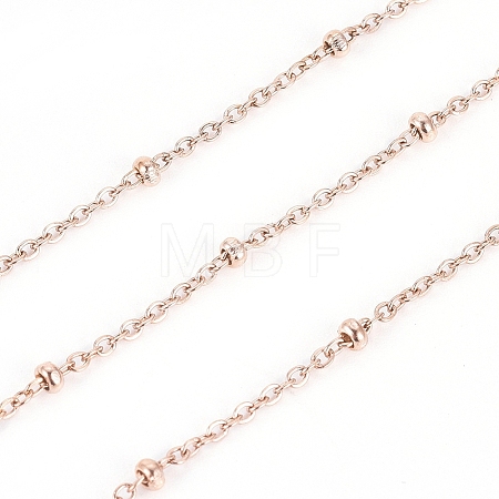 3.28 Feet Ion Plating(IP) 304 Stainless Steel Cable Chains X-CHS-I003-V01-A-RG-1