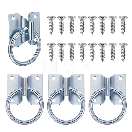4Pcs Iron Fixed Buckle AJEW-GA0010-95-1