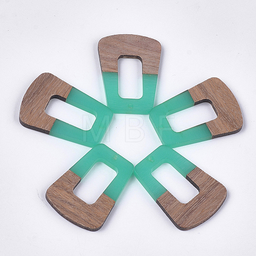 Resin & Walnut Wood Pendants RESI-S358-84A-1