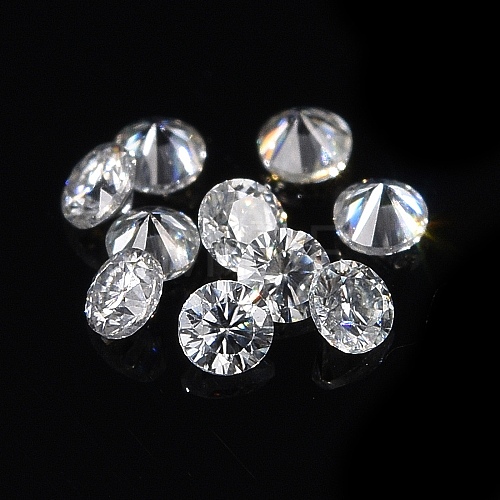 White D Color Round Cut Loose Moissanite Stones RGLA-WH0016-01I-1