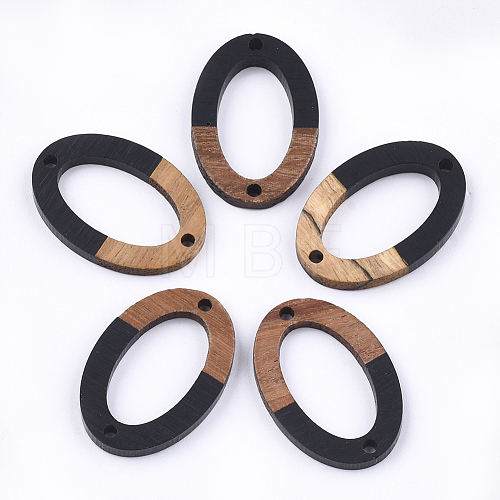 Resin & Walnut Wood Links connectors RESI-S367-08B-1