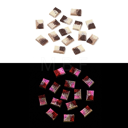 Luminous Resin Imitation Chocolate Decoden Cabochons RESI-K036-28D-01-1