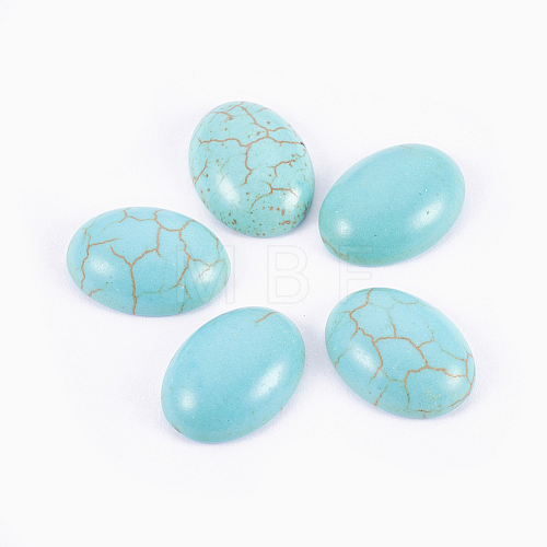Synthetic Turquoise Cabochons G-H1554-14x10x5-1