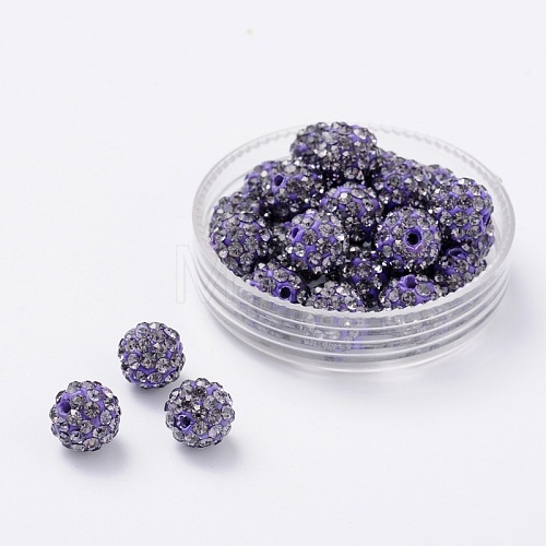 Pave Disco Ball Beads RB-H258-10MM-539-1