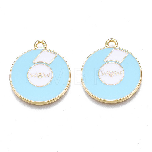 Alloy Enamel Pendants PALLOY-N170-021C-NR-1