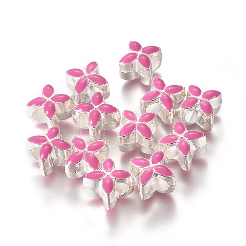 Alloy Enamel European Beads MPDL-R006-01-1