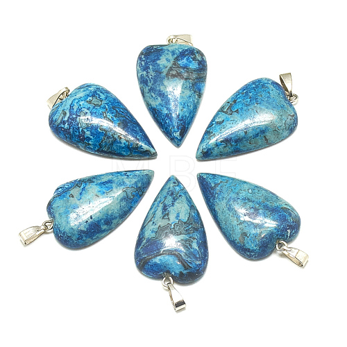 Natural Gemstone Pendants G-S294-33-1