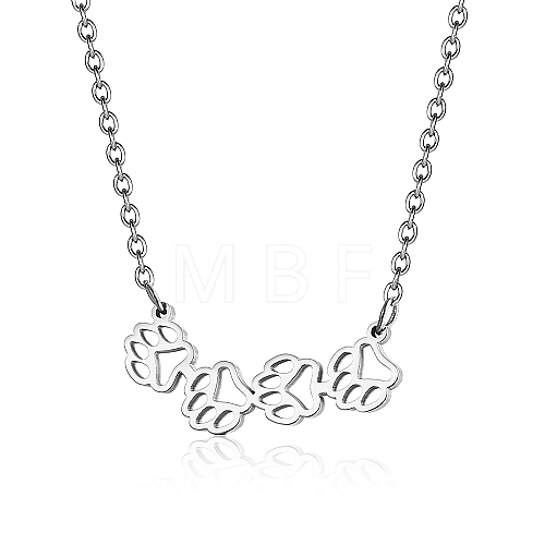 Stainless Steel Pendant Necklace TR0656-2-1