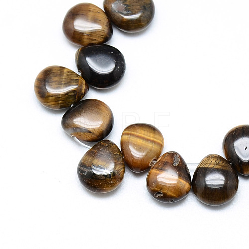 Natural Tiger Eye Gemstone Beads Strands X-G-T005-04-1