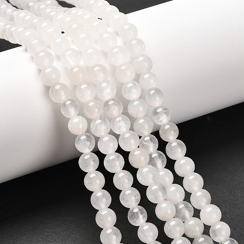 Natural Malaysia Jade Bead Strands X-G-A146-6mm-A29-1