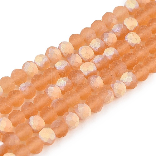 Transparent Glass Beads Strands EGLA-A044-T4mm-MB23-1