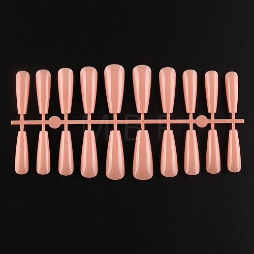 Solid Color Plastic Seamless Toe False Nail MRMJ-R106-TBL012-1