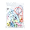 7Pcs 7 Colors Polyester Lanyard Hand Mobile Straps MOBA-FS0001-03-7