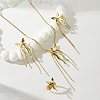 Butterfly Stainless Steel & Plastic Imitation Pearl Earrings & Necklaces & Rings Sets for Women IE2472-5