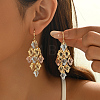 Brass Hollow Hoop Earrings XQ6023-1-2