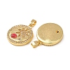 Brass Micro Pave Rhinestone Pendants KK-Z161-02G-2