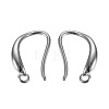 Brass Earring Hooks KK-G365-15P-2