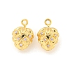 Brass Micro Pave Cubic Zirconia Pendants KK-K369-02G-03-1