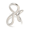 Non-Tarnish 304 Stainless Steel Open Cuff Ring for Women RJEW-A043-24P-1