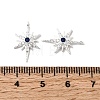 925 Sterling Silver Capri Blue Rhinestone Pendants STER-K188-03S-3