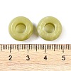 Natural Chinese Southern Jade European Beads X-G-G740-14x8mm-40-3