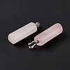 Natural Rose Quartz Pendants G-E135-02P-11-4