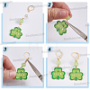 100Pcs 316L Surgical Stainless Steel Leverback Earring Findings STAS-BBC0010-91-5