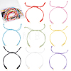 24Pcs 8 Colors Waxed Polyester Cord Bracelets Making BJEW-UN00036-1