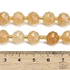 Dyed Imitation Jade Glass Beads Strands GL-Z001-02A-13-4