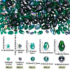 280Pcs 6 Styles Faceted Glass Beads Strands GLAA-SC0003-54-2