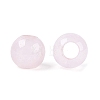 Natural Rose Quartz European Beads G-Q607-02B-2