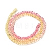 Transparent Painted Glass Beads Strands LS-DGLA-A034-T2mm-A07-5