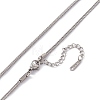 201 Stainless Steel Wheat Chain Necklace for Men Women NJEW-P268-A34-1X5-3
