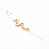 Snake Stud Earring EJEW-N099-012-NF-2