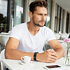 Alloy Cowhide Cord Bracelets for Women Men BJEW-WH20007-15C-7