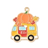 Thanksgiving Day Alloy Enamel Pendants ENAM-I076-01G-12-1