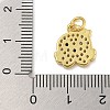 Marine Theme Rack Plating Brass Micro Pave Cubic Zirconia Pendants KK-I718-28G-03-3