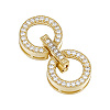 1Pc 925 Sterling Silver Fold Over Clasps STER-BC0004-51-1