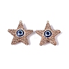 Handmade Polymer Clay & Rhinestone & Resin Big Pendants FIND-Q123-02A-1
