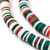 Handmade Polymer Clay Beads Strands CLAY-R089-8mm-T029-6