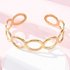 304 Stainless Steel Cuff Bangles for Women BJEW-D306-02G-5