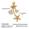 Beach Stainless Steel Pendant Decorations JU0955-1-1