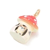 Spray Painted Brass Pendants KK-CBAE20A-02C-G-2