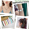 1 Group 10 Colors Round Polyester Elastic Cord EC-SC0001-01-5