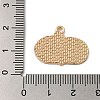 Thanksgiving Day Golden Tone Alloy Enamel Pendants ENAM-M002-02C-G-3