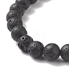 9Pcs 9 Style Bear & Cross & Moon & Crown & Heart & Butterfly Brass Beaded Stretch Bracelets Set BJEW-JB08905-6
