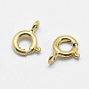 925 Sterling Silver Spring Ring Clasps STER-K167-076C-G-2