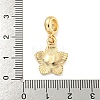 Rack Plating Alloy Enamel Flower European Dangle Charms FIND-B034-55G-05-3